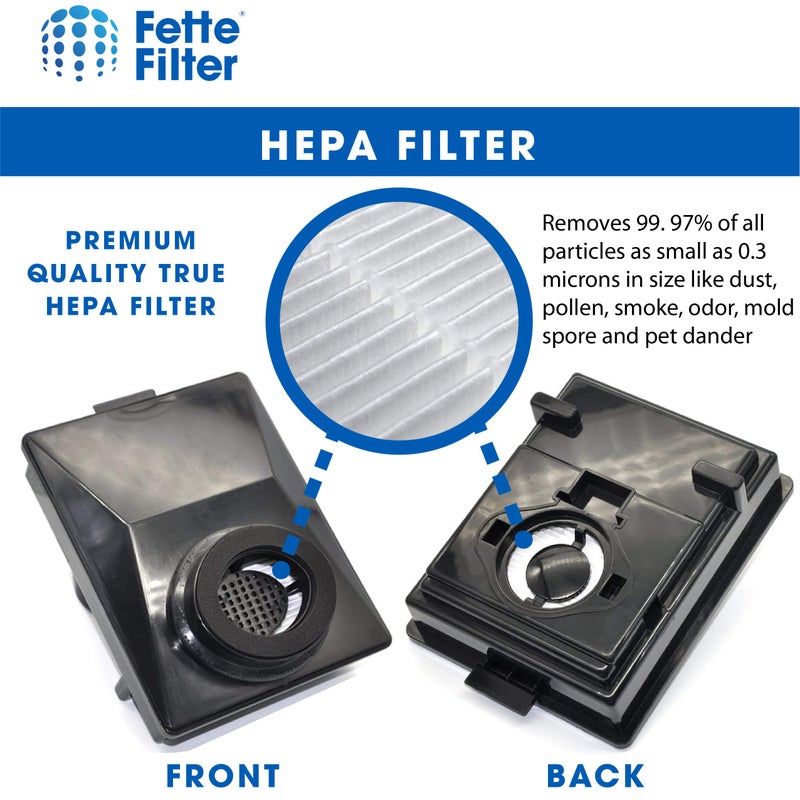 Fette Filter - Vacuum Filter Compatible with Rainbow R12179, R12647B, R10520, E2 Black, E2 Silver, E2 Gold Washable Filters - Pack of 1 - Image 5